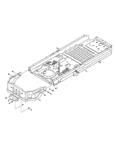 Frame Diagram and Parts List for Z-FORCESZ60 (17AIDGHD-17AIDGHD010)(2014) Cub Cadet Lawn Tractor